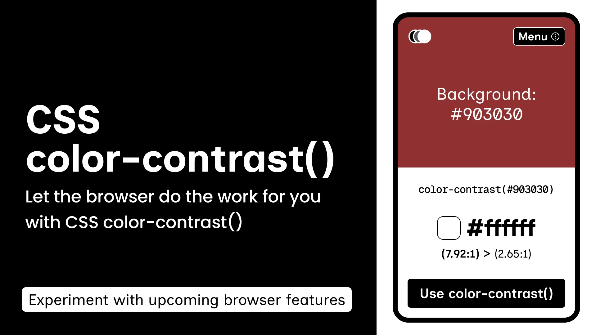 Contrast-color CSS : Improve web readability